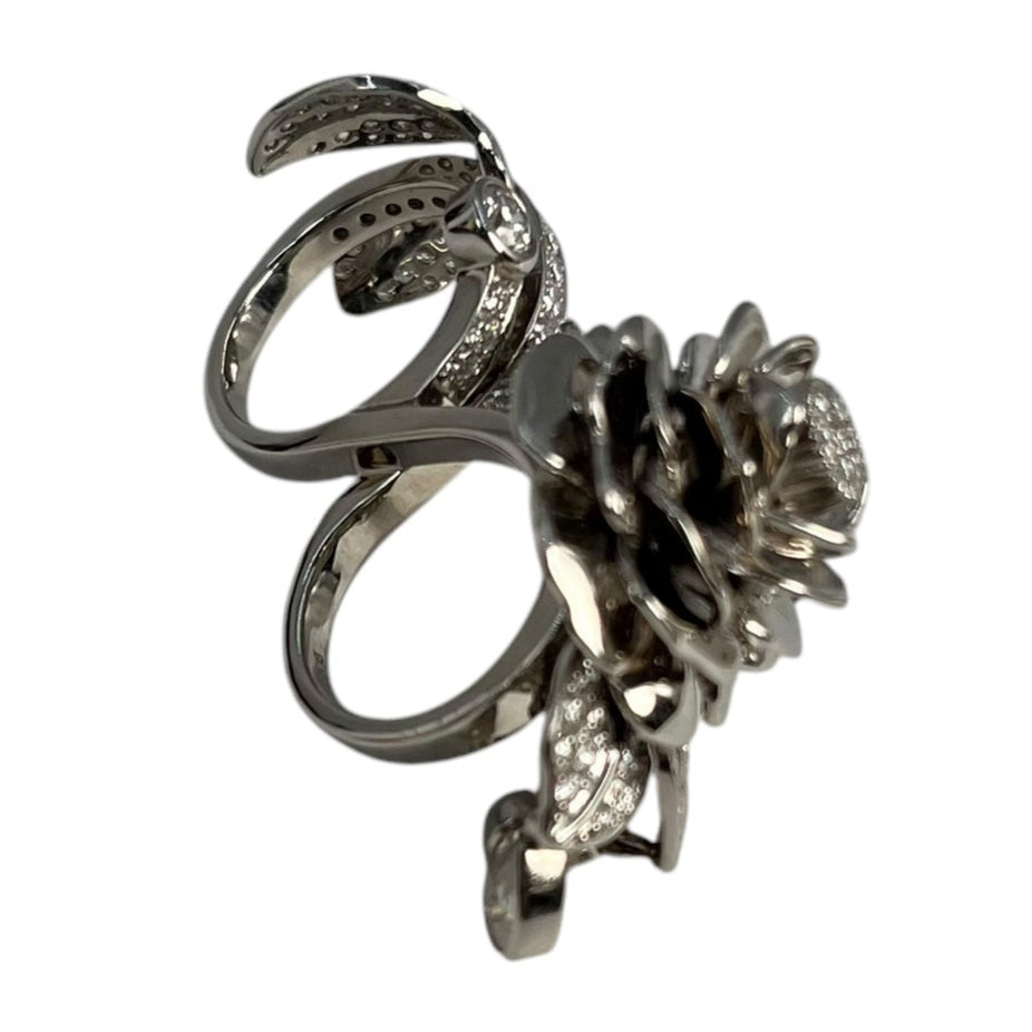 Platinum 950 Diamond Double Ring