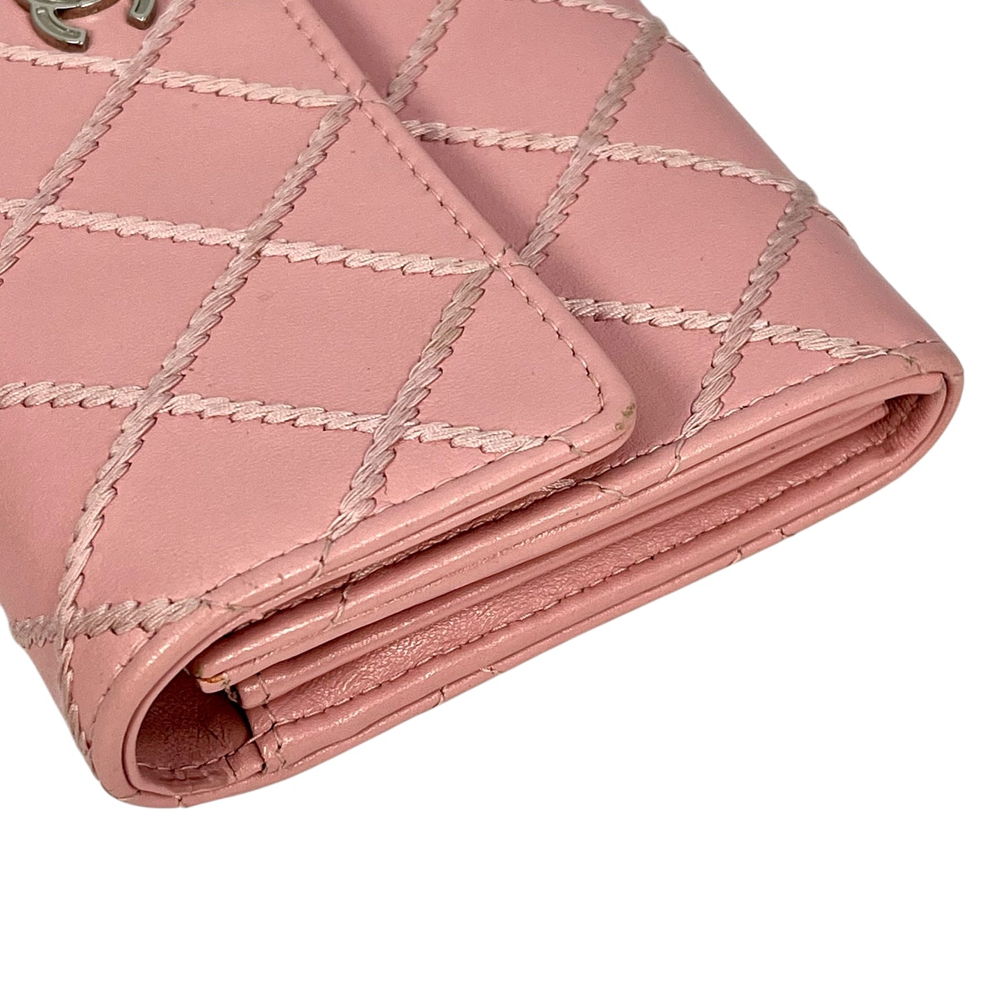 CHANEL Wild Stitch Long wallet Lambskin