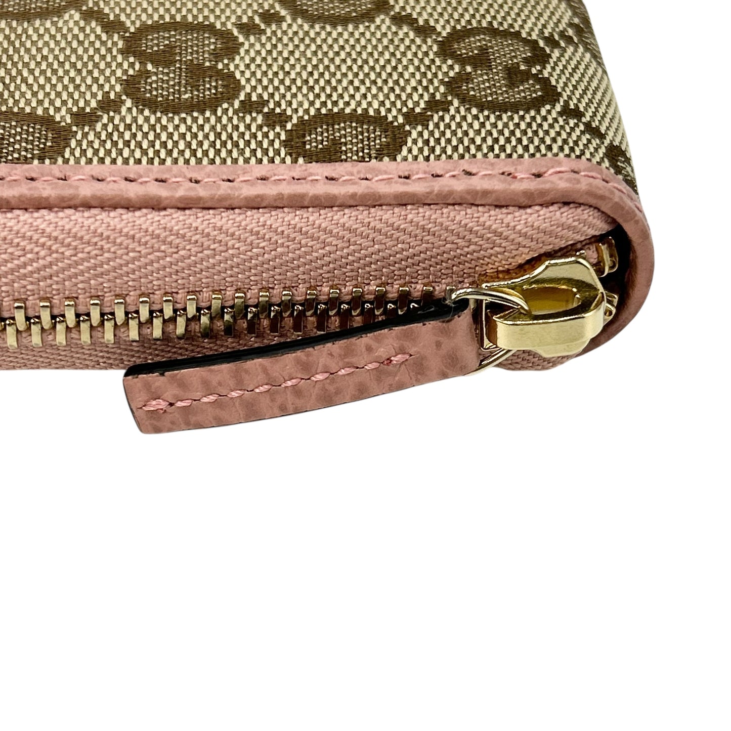 GUCCI GG Canvas Zip Around Long Wallet