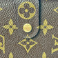 Louis Vuitton Monogram Portefeuille Porte-Papier Zip Compact Wallet - Brown - 32441