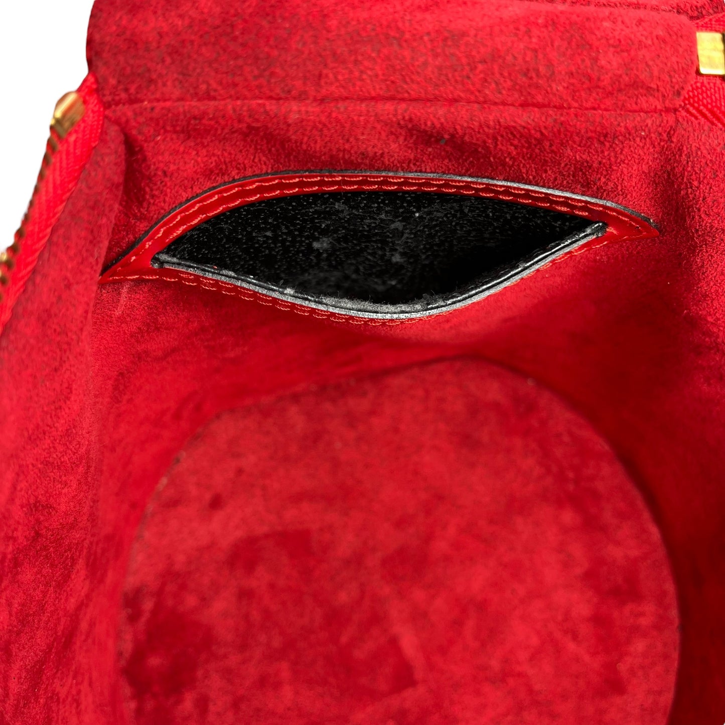 Louis Vuitton Epi Cannes Vanity Hand Bag - Red