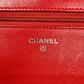 CHANEL Matelasse Chain Wallet Shoulder Bag - Red
