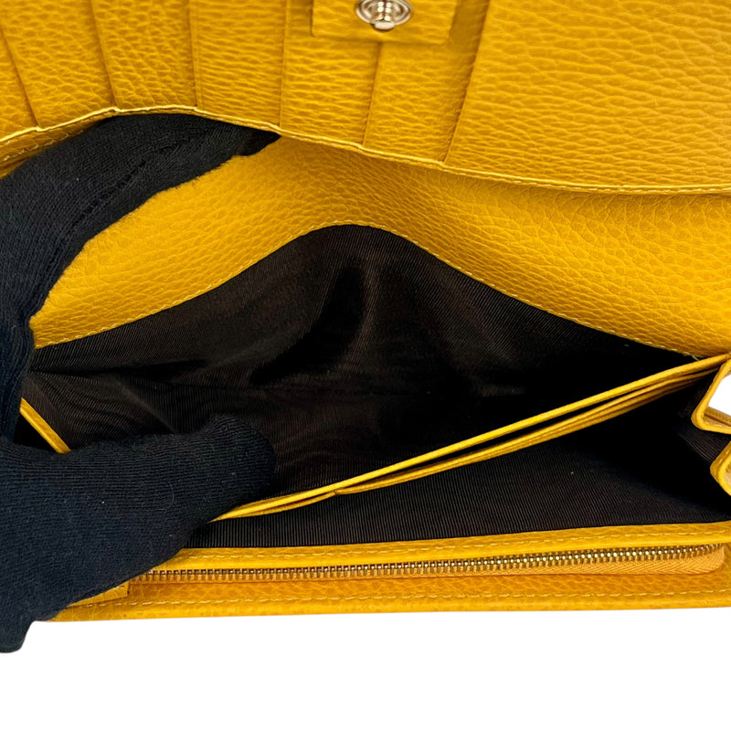 GUCCI Swing Continental Long Wallet - Yellow