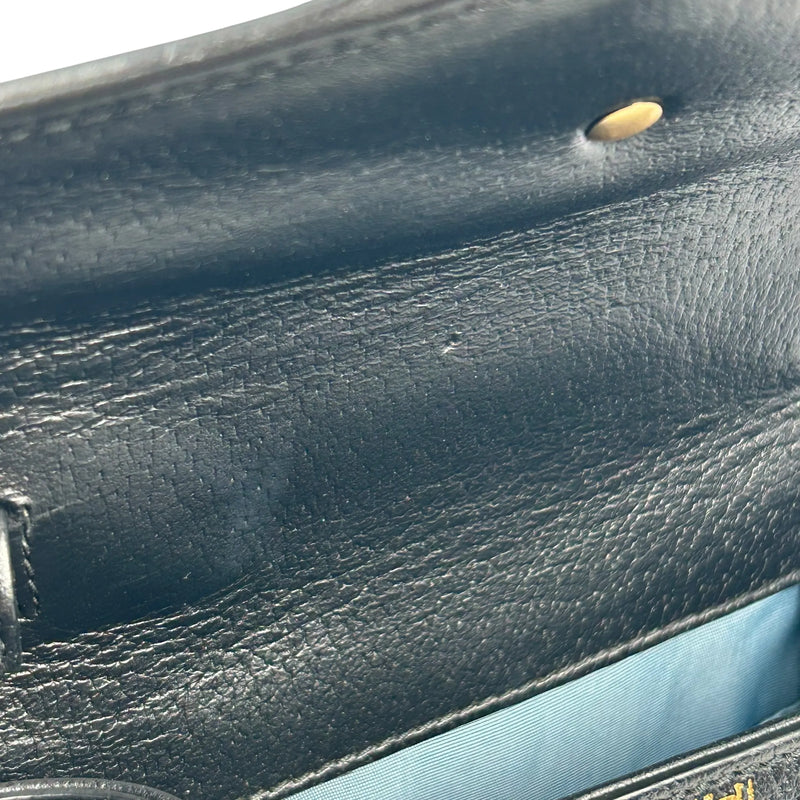 GUCCI Sylvie Web Line Hand Bag - Black