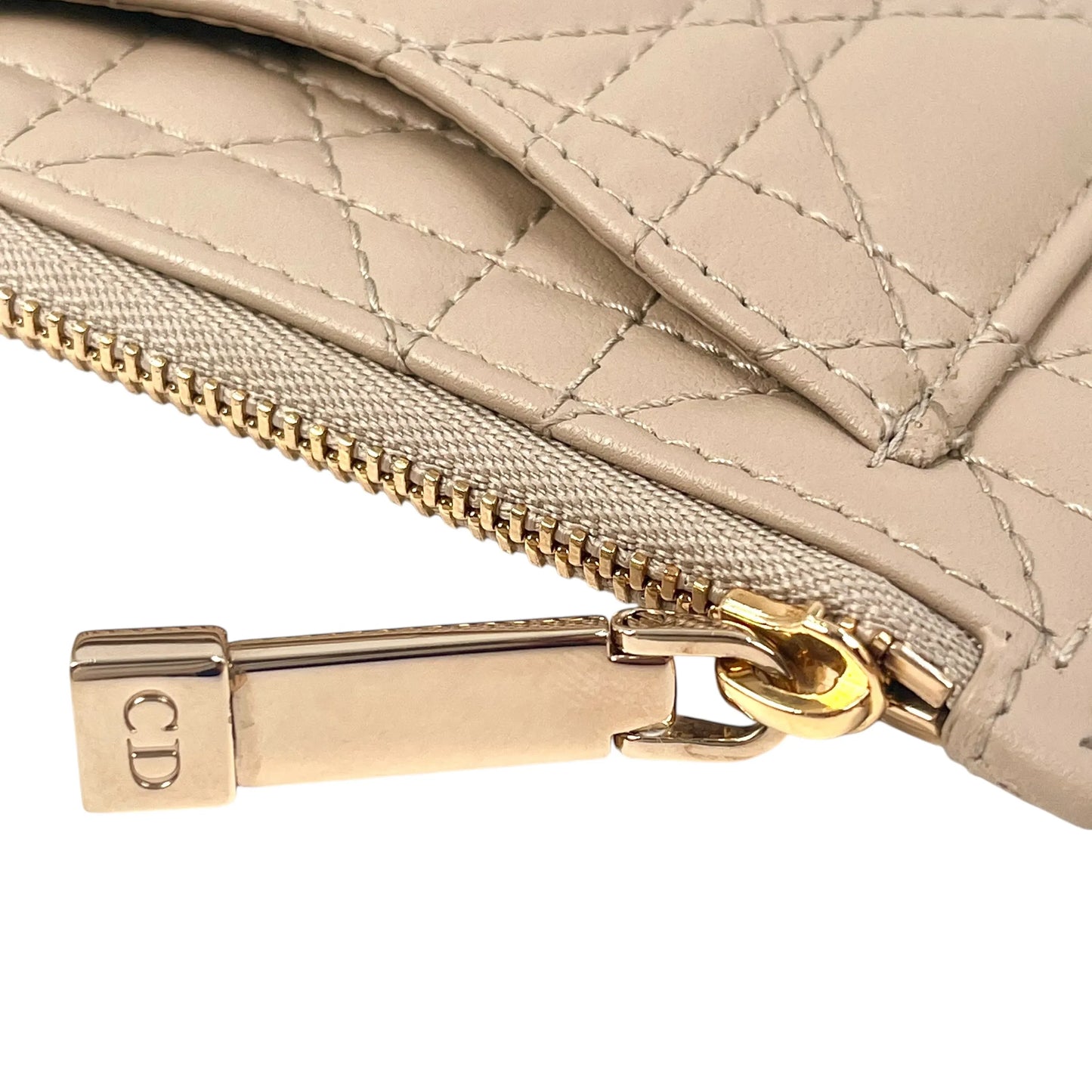 Dior Coin Purse Card Case - Beige