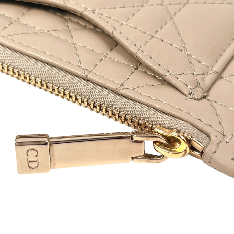 Dior Coin Purse Card Case - Beige