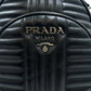 PRADA Diagramme Leather Backpack - Black
