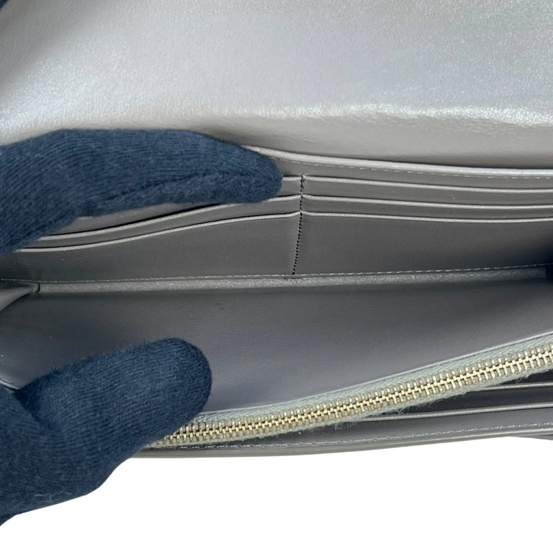 CELINE Large Flap Long Wallet - Gray