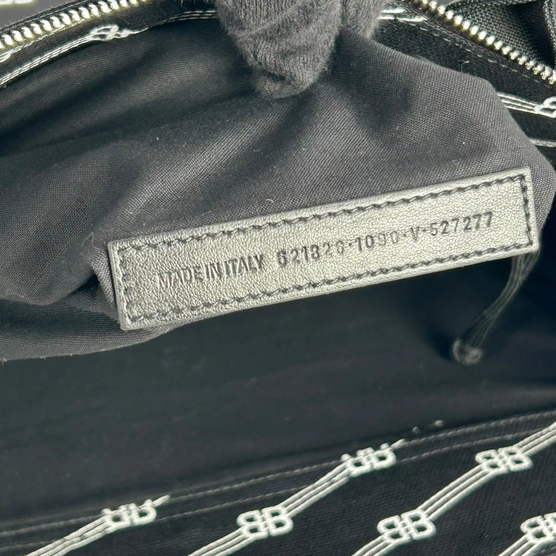 Balenciaga Large BB Monogram Hand Bag Tote Bag - Black