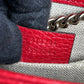 GUCCI Interlocking G Chain Shoulder Bag - Red 