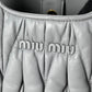 Miu Miu Materasse Nappa Leather Hand Bag - Gray