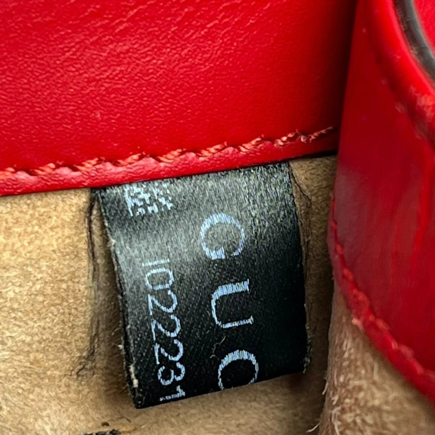 GUCCI Sylvie Chain Mini Hand Bag Shoulder Bag - Red
