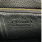 PRADA Punching Logo Hand Bag Leather - Black