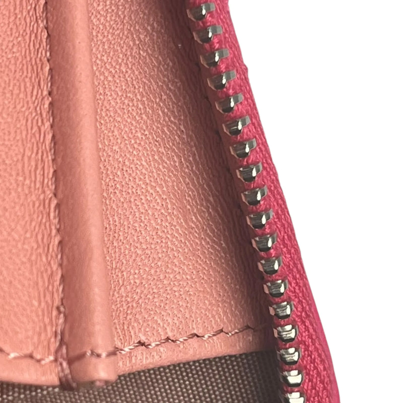 CHANEL Camellia Embossed Coin Case - Pink