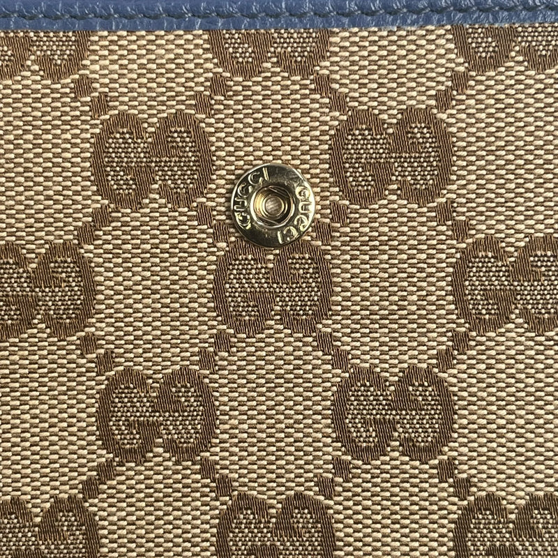 GUCCI GG Canvas Compact Wallet - Brown