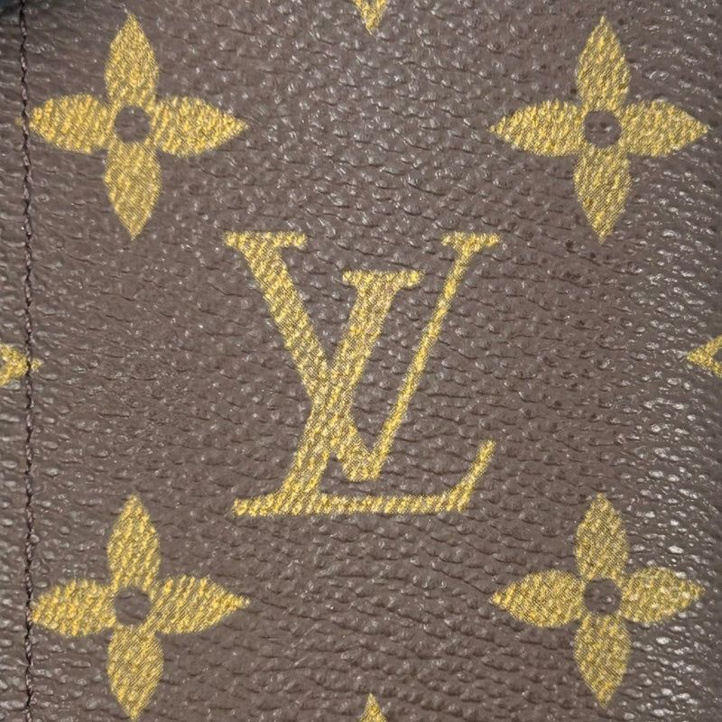 LOUIS VUITTON Porte Carte Credit Pression Monogram Canvas Card Case - Dark Brown 