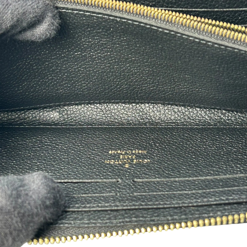 LOUIS VUITTON Portefeuille Monogram Empreinte Long Wallet - Black 