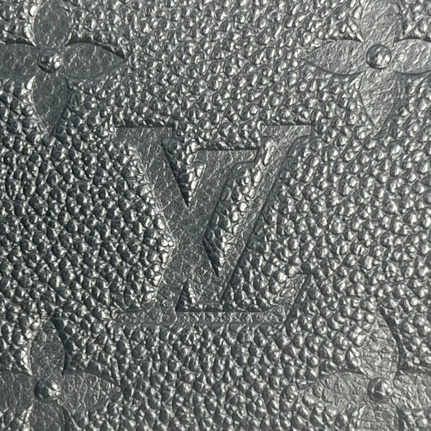 LOUIS VUITTON Porte Carte Monogram Empreinte Coin Case and Card Case - Black 