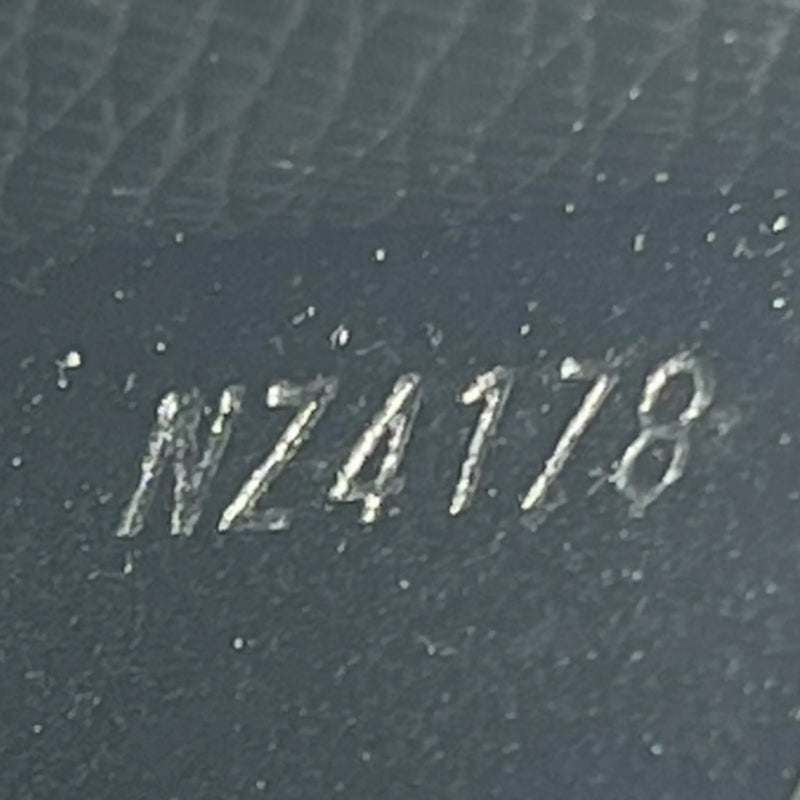 LOUIS VUITTON Taiga Leather Card Case and Coin Purse - Black 