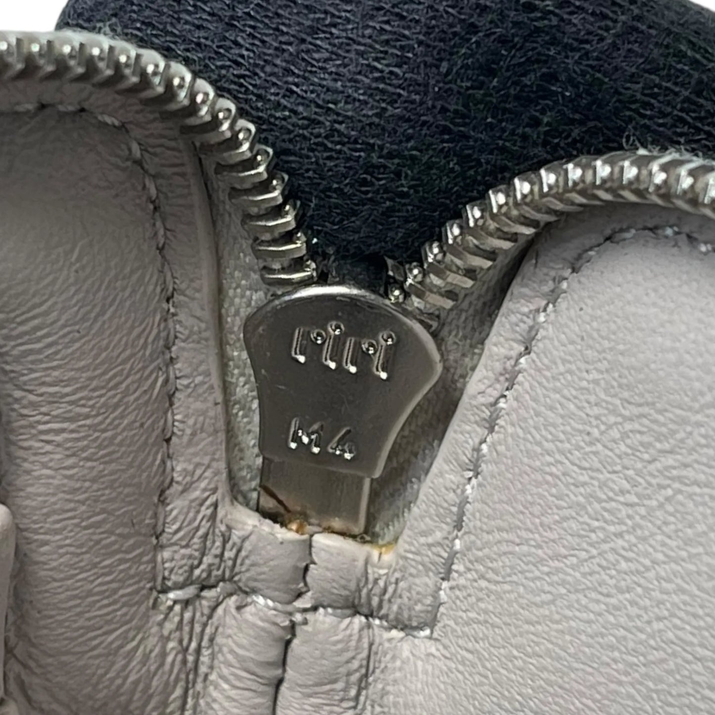 CELINE Two-Tone Key Ring Coin Case - Gray and Blue 