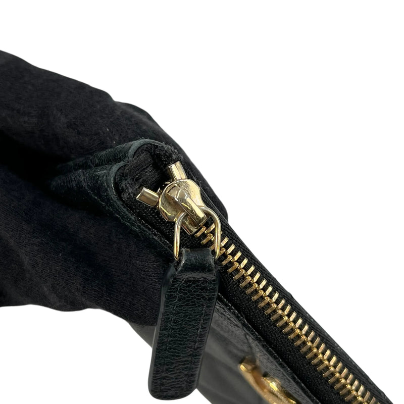 CHANEL Caviar Leather Classic Zip Coin Case - Black 