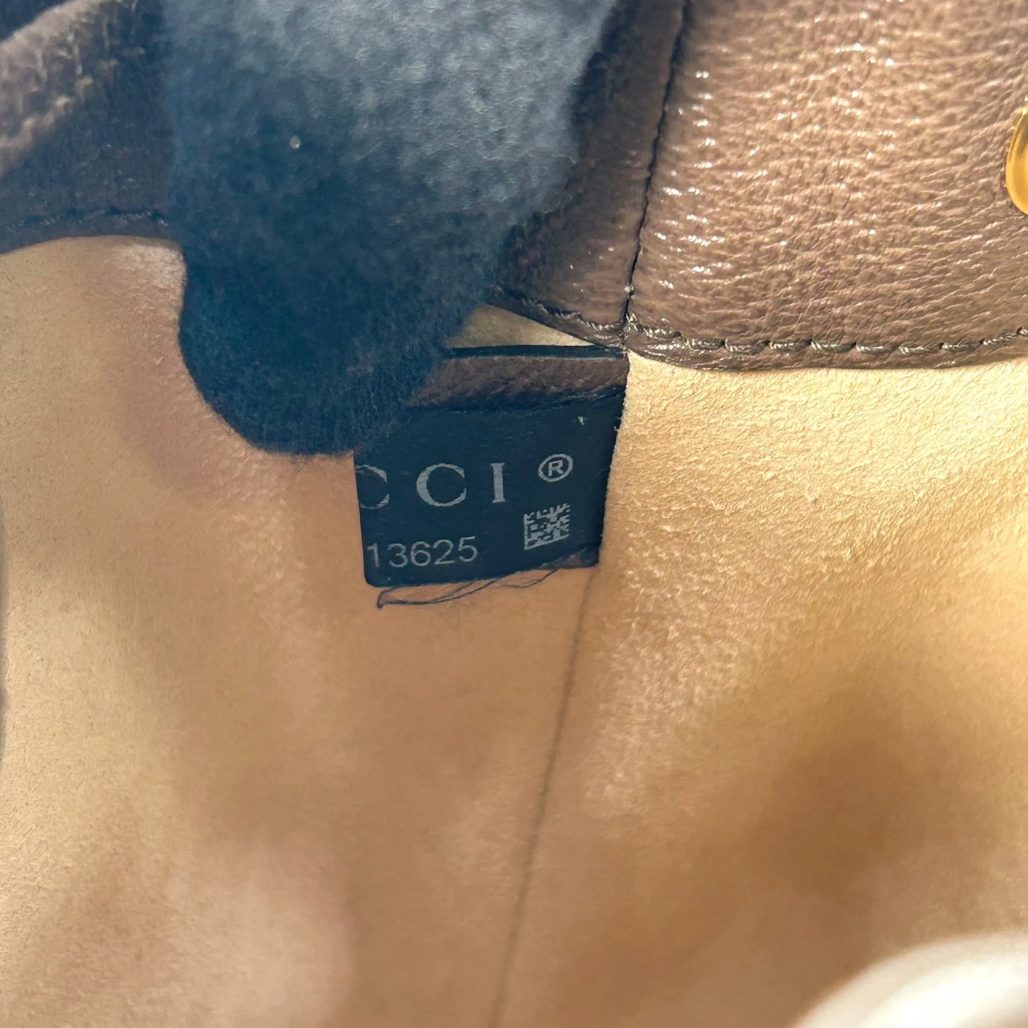 GUCCI Ophidia GG Supreme Canvas Mini Bucket Bag - Brown 