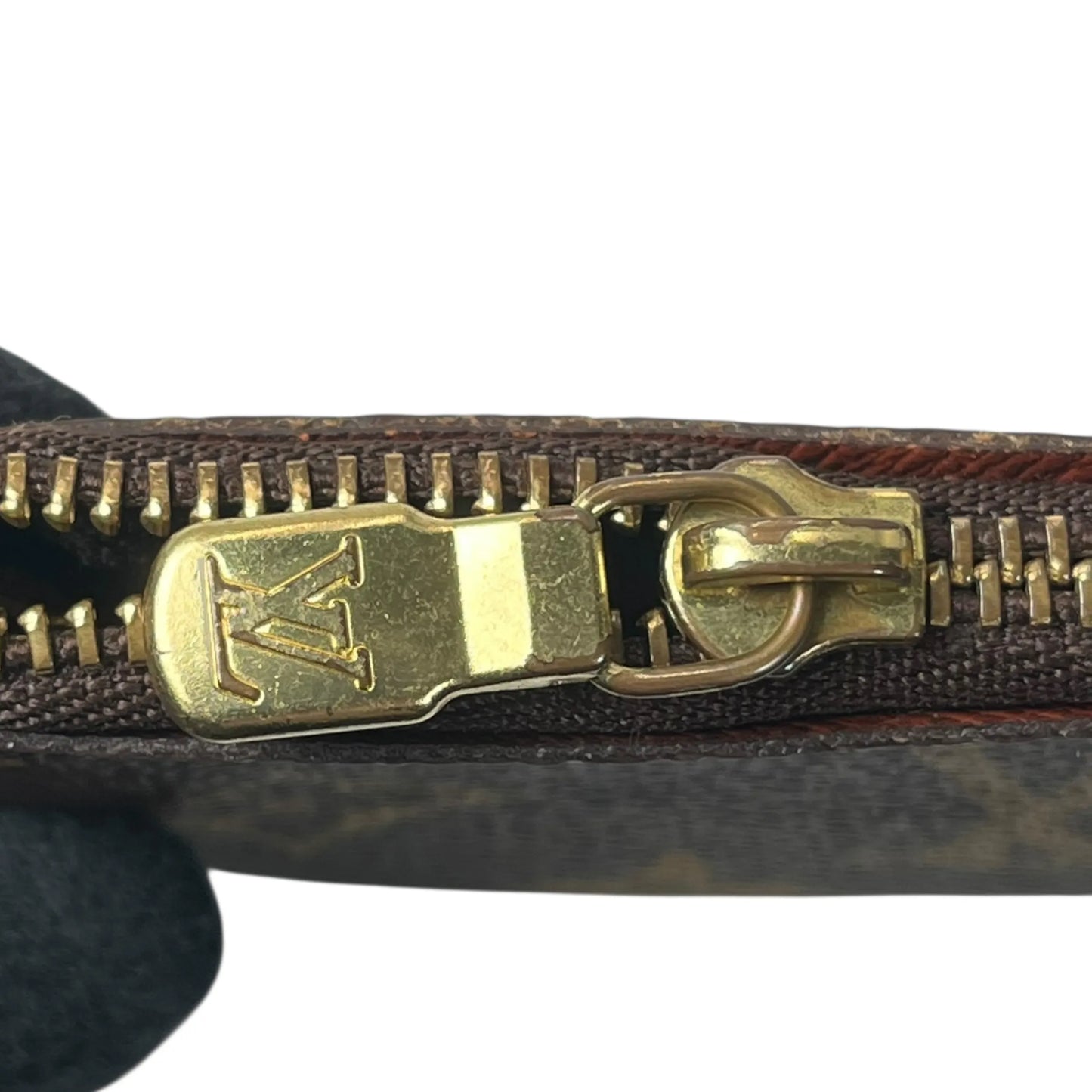 LOUIS VUITTON モノグラム ポシェットクレ キーケース コインケース - ブラウン