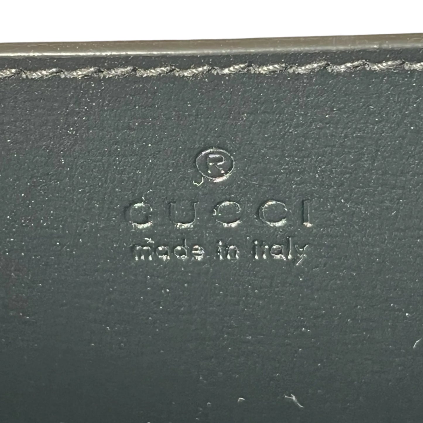 GUCCI GG Supreme Canvas Interlocking G Clutch Bag - Black 