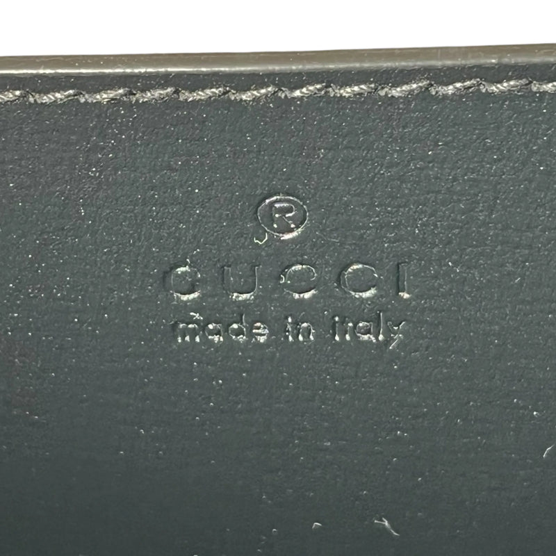 GUCCI GG Supreme Canvas Interlocking G Clutch Bag - Black 