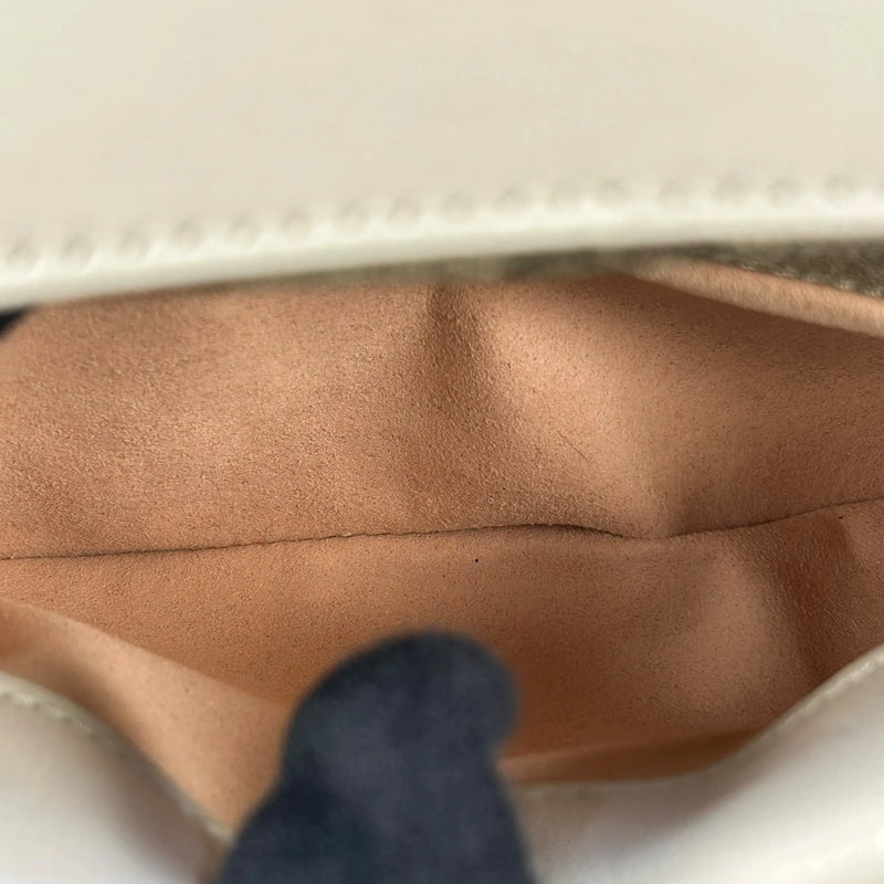 GUCCI ホースビット GGスプリーム キャンバス ショルダーバッグ - ブラウン × ホワイト