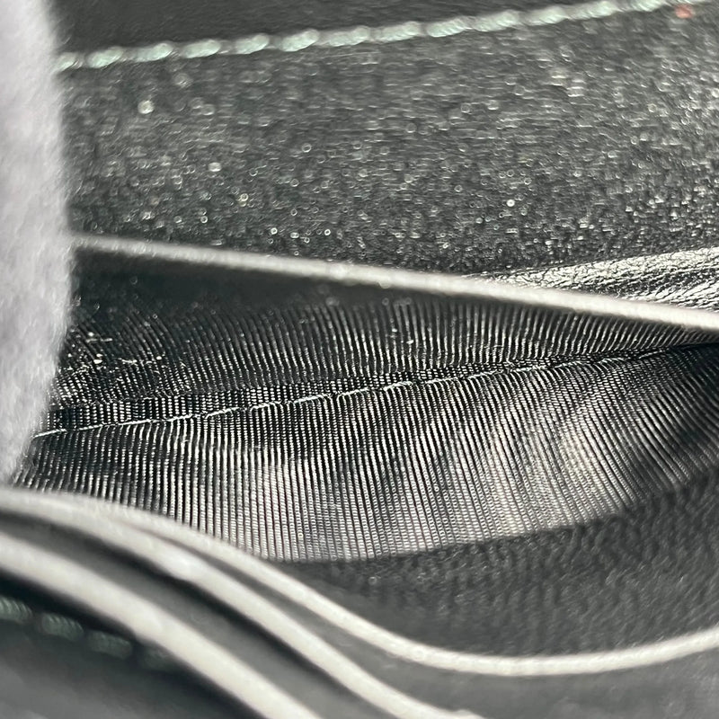 BOTTEGA VENETA Intrecciato Leather Long Wallet - Black 