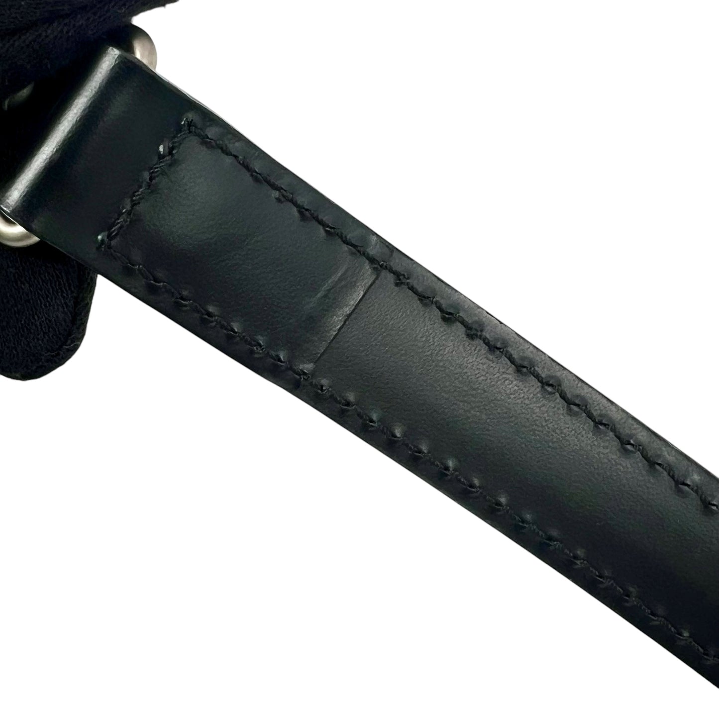 Louis Vuitton Black Leather Strap