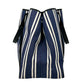 BALENCIAGA Stripe Navy Cabas