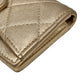 CHANEL Matelasse Caviar Skin Metallic Bi-fold wallet