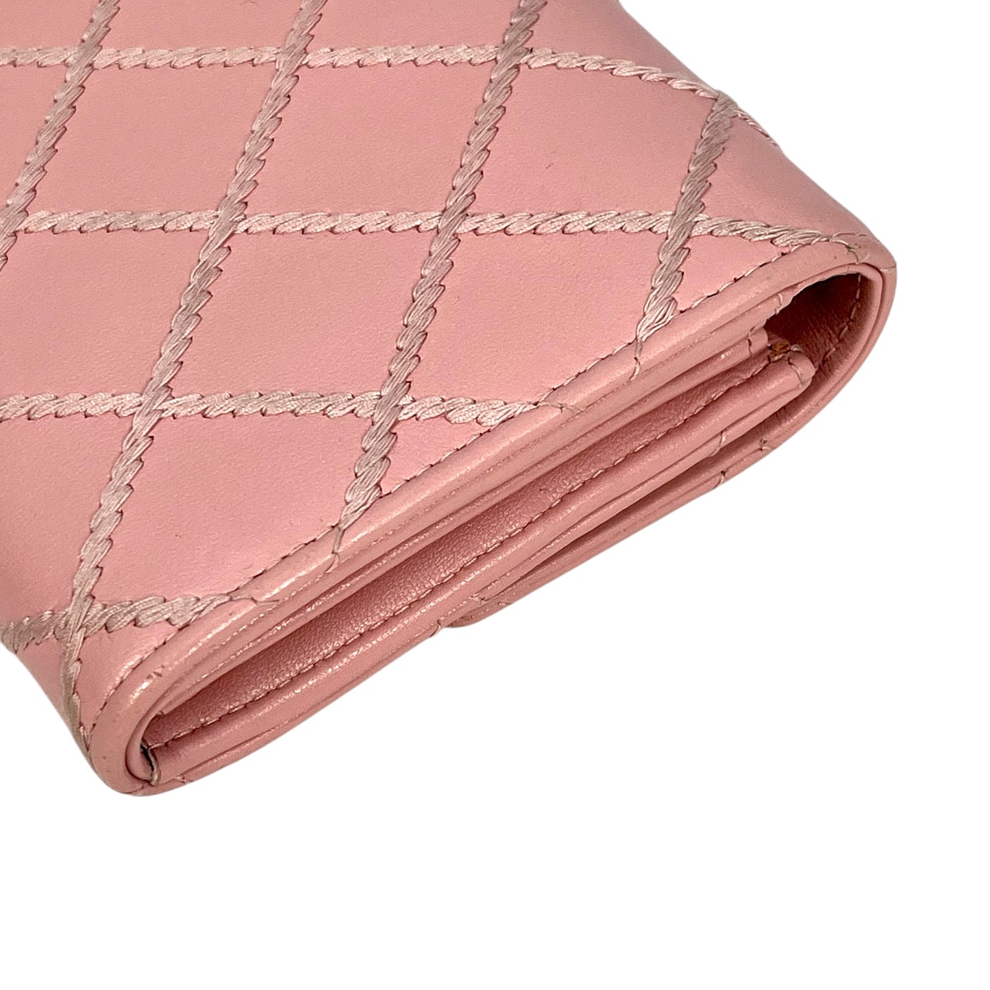 CHANEL Wild Stitch Long wallet Lambskin