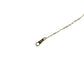 Diamond and Peridot Stones Necklace Yellow Gold