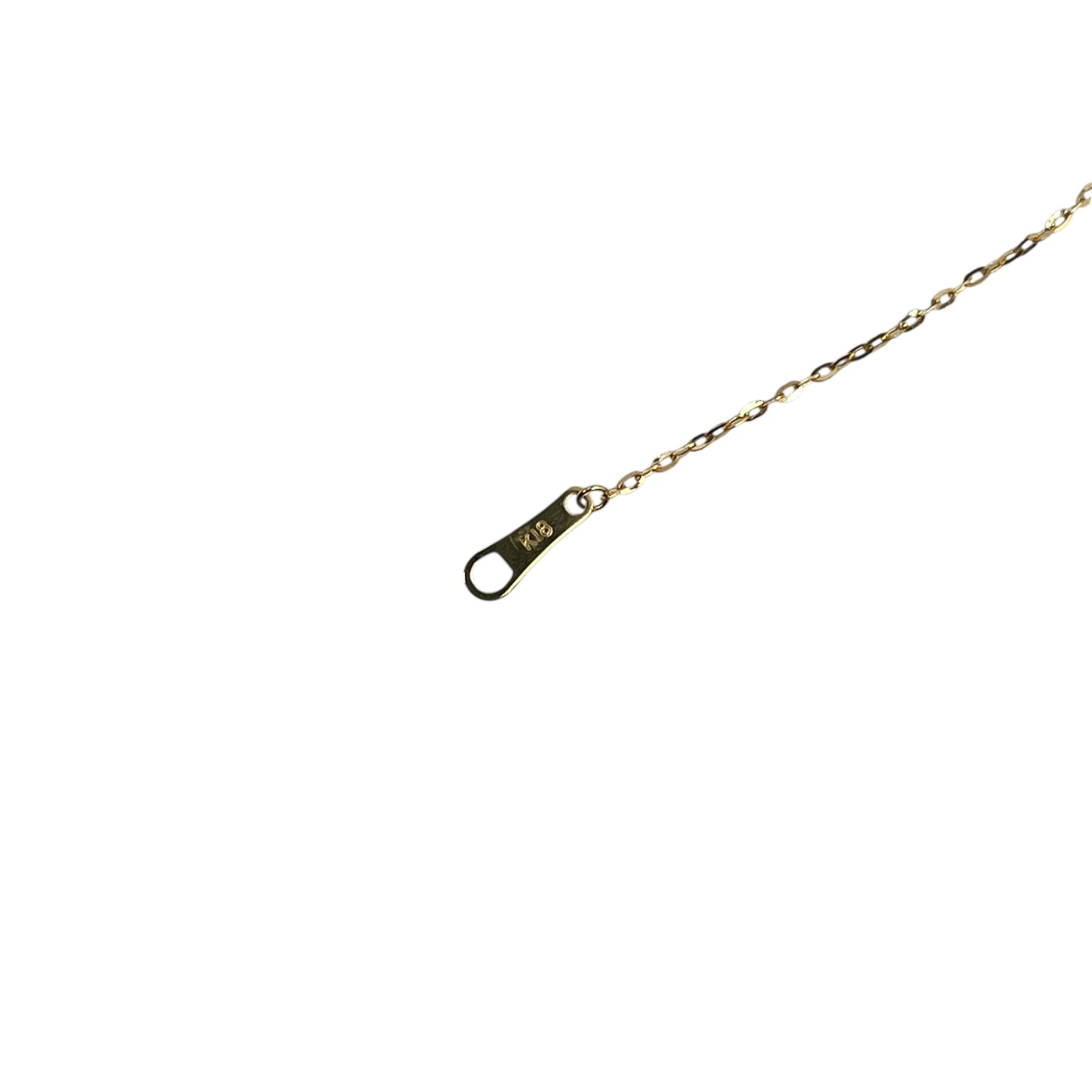Diamond and Peridot Stones Necklace Yellow Gold
