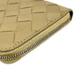 Bottega Veneta Maxi Intrecciato Zip Around Long Wallet - Beige