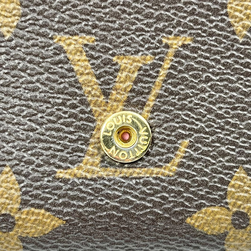 Louis Vuitton Monogram Portefeuille VIctorine Compact Wallet - Brown