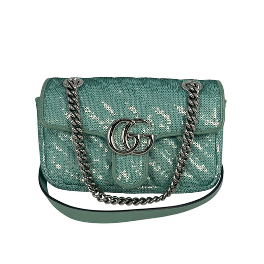 GUCCI GG Marmont Sequinned Shoulder Bag