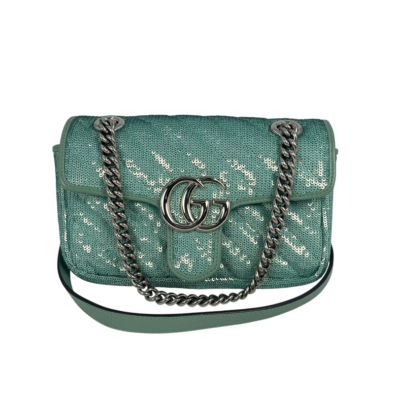GUCCI GG Marmont Sequinned Shoulder Bag