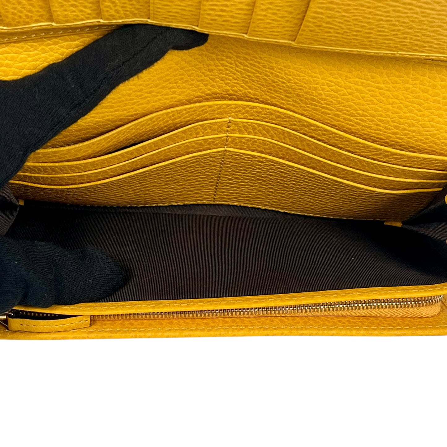 GUCCI Swing Continental Long Wallet - Yellow