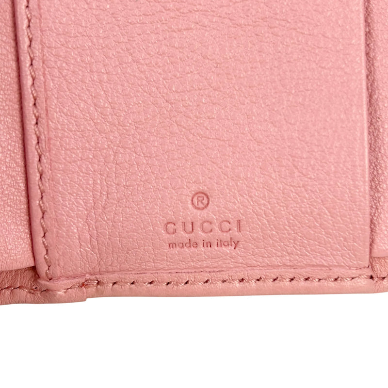 GUCCI GG marmont Bamboo Compact Wallet - Pink