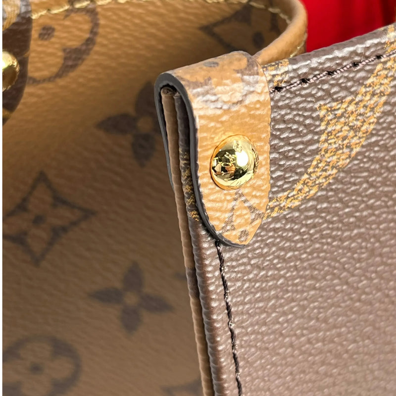 Louis Vuitton Gaint Monogram On The Go PM Hand Bag - Brown - M46373