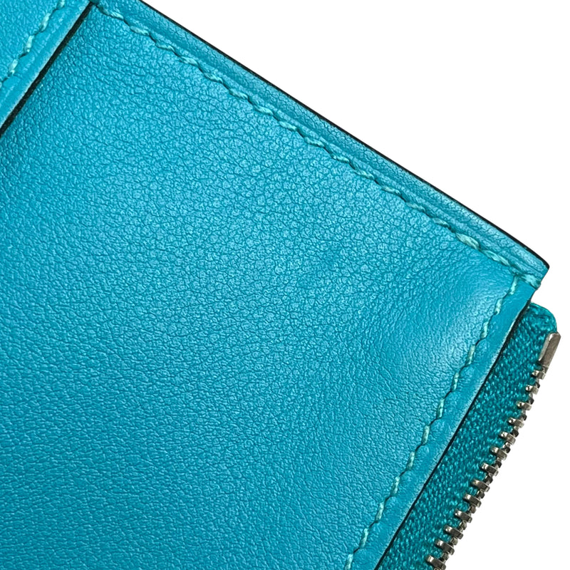 Hermes Dogon GM Bi-Fold Long Wallet - Turquoise