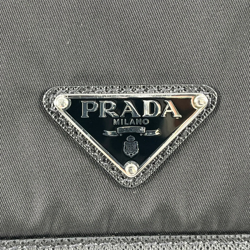 PRADA Re-Nylon Shoulder Bag with Pouch - Black
