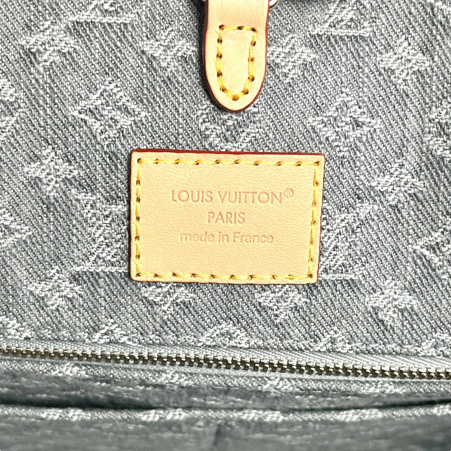 Louis Vuitton Monogram Denim MM Tote Bag - Blue Gray - 33685