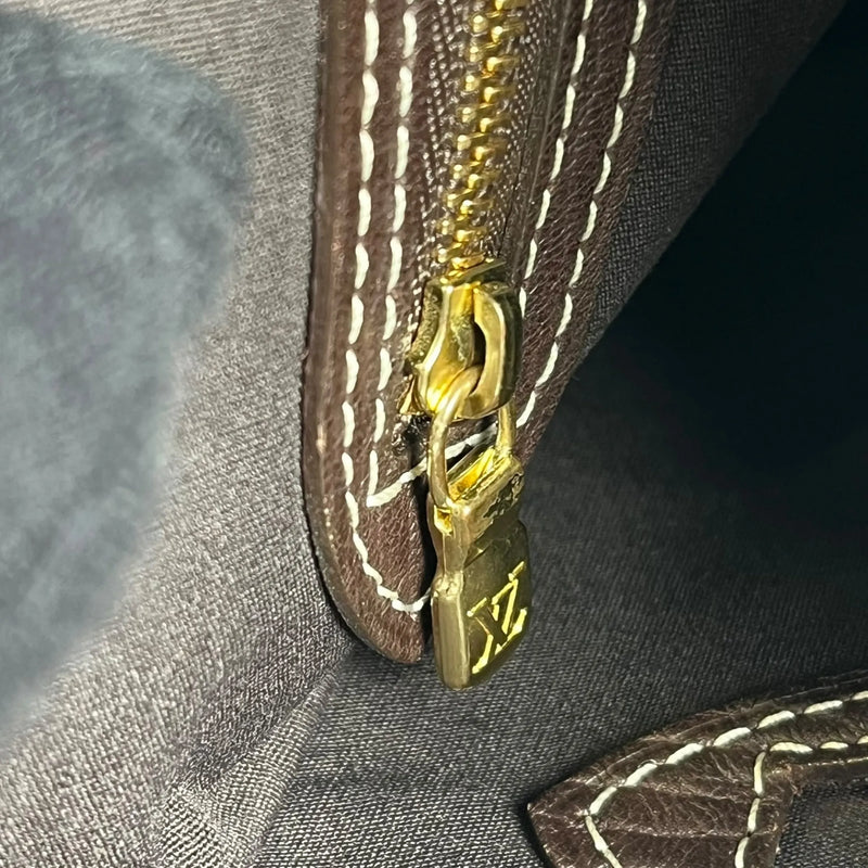 Louis Vuitton Monogram Mini Lin Bucket Bag Hand Bag - Darkbrown