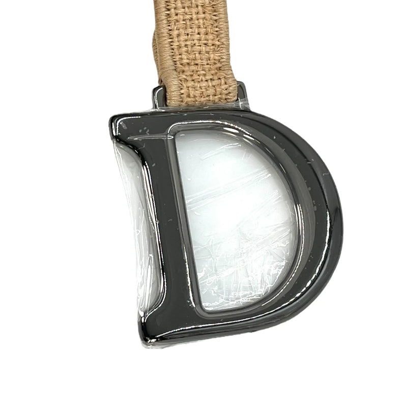 Dior Saddle Jute Canvas Embroidered With Dior Union Motif Hand Bag - Beige