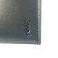 SAINT LAURENT Leather Pouch Long Wallet - Black